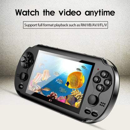 Mini Portable 4.3-inch Screen Video Game Console Support Camera For Psp 128 Bit Built-in 10000 Classic Games X1 Gamepad